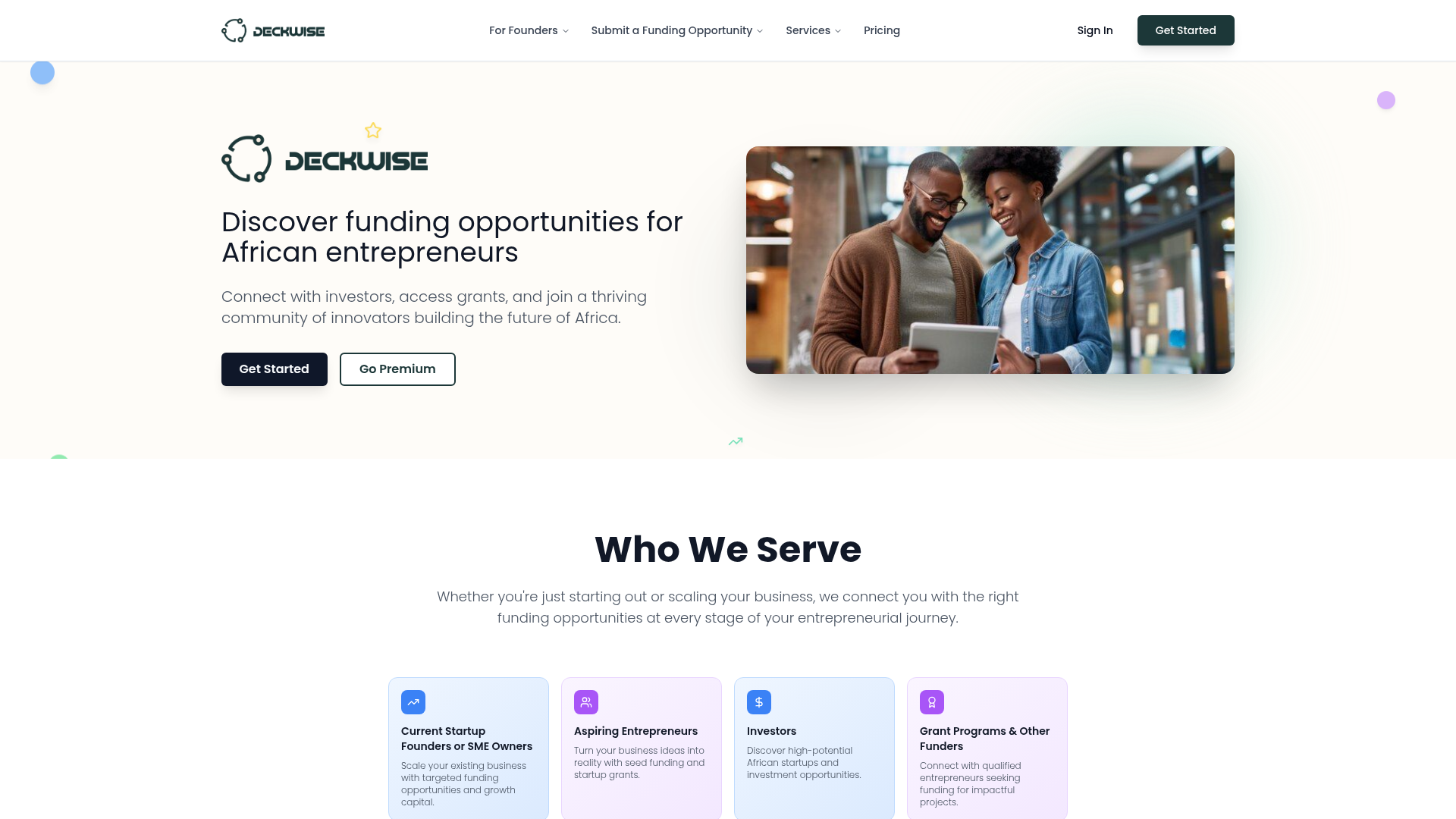 Deckwise Africa — SaaS · Fundraising