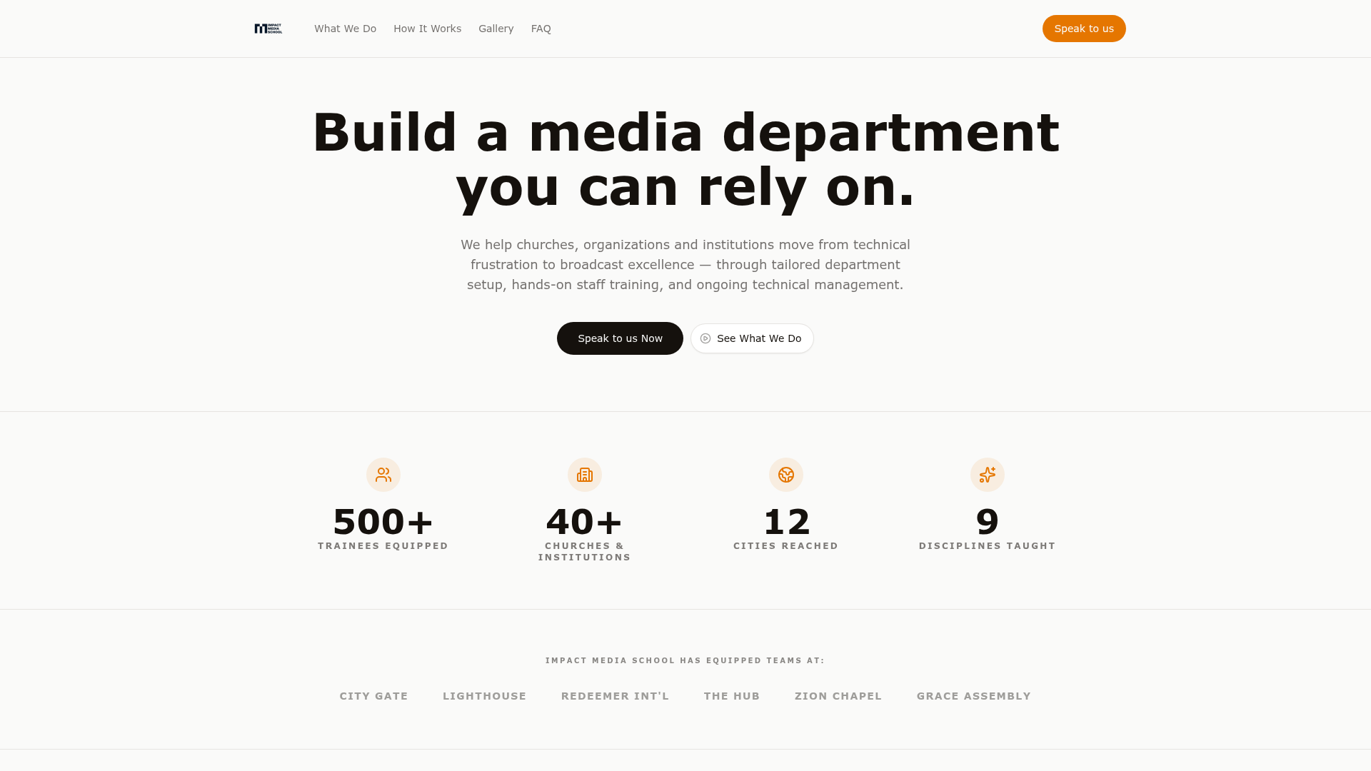Impact Media School — Education · Training
